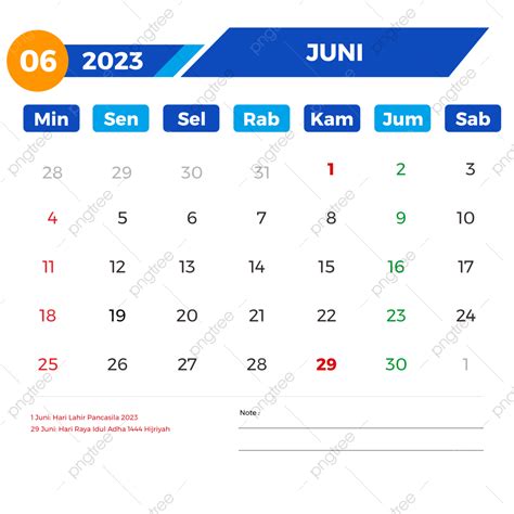 Calender Junho 2023 Lengkap Dengan Tanggal Merah Png Calendário 2023