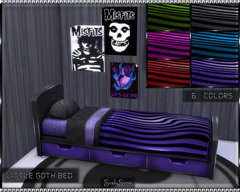 Mod The Sims The Little Goth Bed