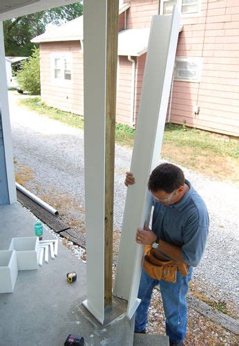 Pin By Angela Barcus On Diy Porch Post Wraps Outdoor Columns Column