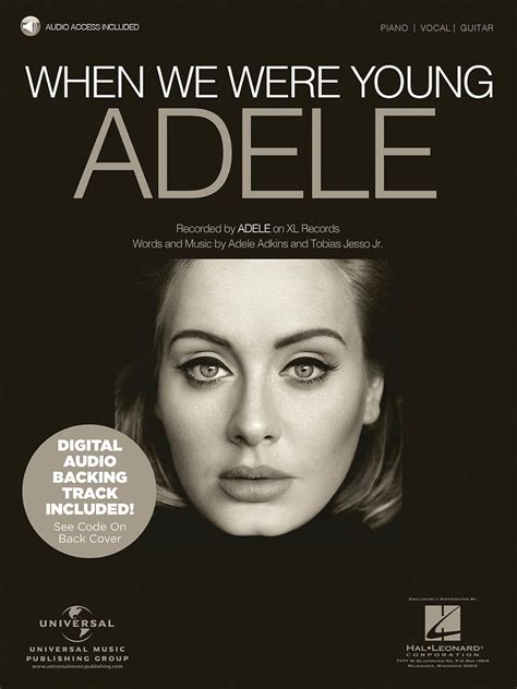 Adele When We Were Young Adele Adkins Tobias Jesso Jr 9781495057755