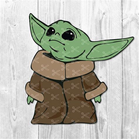 Pin On Baby Yoda SVG Cut File