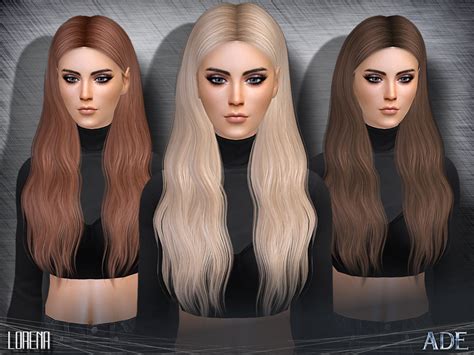 The Sims 4 Cc — Adedarma New Female Hairstyles Loren Gray