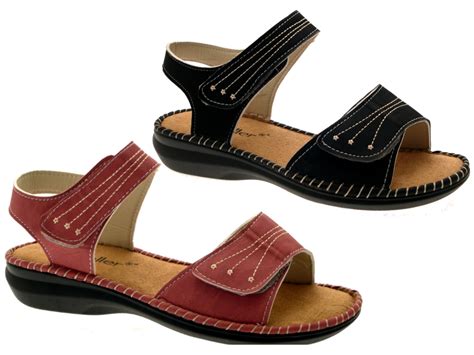 Maybe you would like to learn more about one of these? WOMENS LOW WEDGE WIDE COMFORT CUSHIONED SANDALS SUMMER ...
