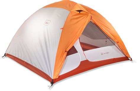 Rei Half Dome 4 Tent Backpacking Tent Orange Sky Camping Supplies
