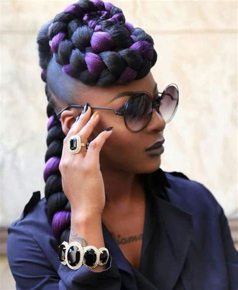 Purple Braids Styles 35 Gorgeous Purple Braids Hairstyles