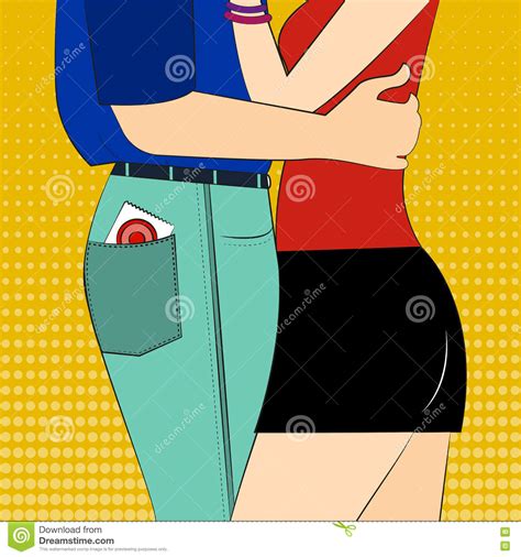 Safe Sex Vector Illustration Stock Vector Illustration Of Protect