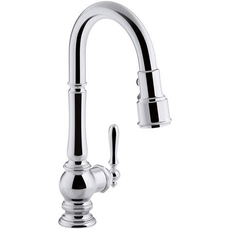 In this video west harris shows us how to install a moen 90 degree kitchen faucet. Kohler Artifacts Single-Hole Kitchen Sink Faucet with Pull ...