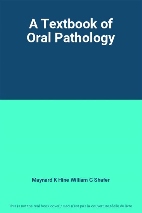 A Textbook Of Oral Pathology By Maynard K Hine William G Shafer Bon