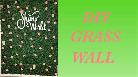 Diy Grass Wall Decor Youtube