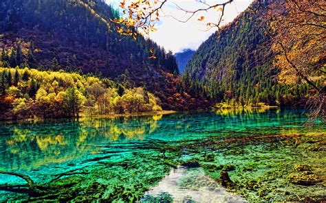 Download Wallpapers 4k Jiuzhaigou National Park Beautiful Nature
