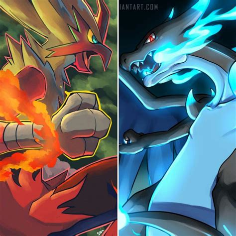 1v1 Pokemon Battle Mega Charizard X Vs Mega Blaziken Pokémon Amino