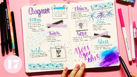 Quick Tips For Pretty Pages In Your Bullet Journal Plan With Me Youtube