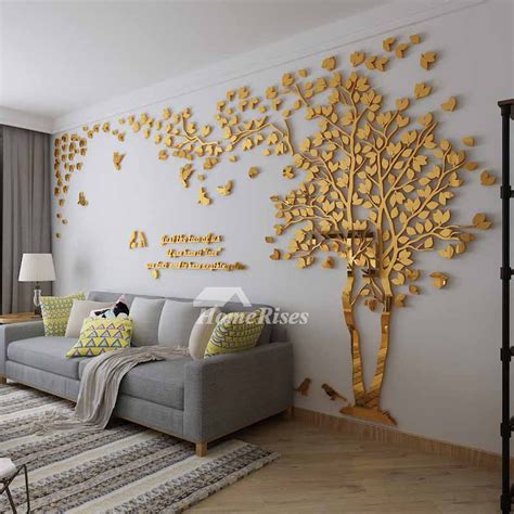 These are way more cute than stick these bird decals around your workspace to add dimension and personality without being distracting. Wall Decals For Living Room Tree Acrylic Home Personalised ...