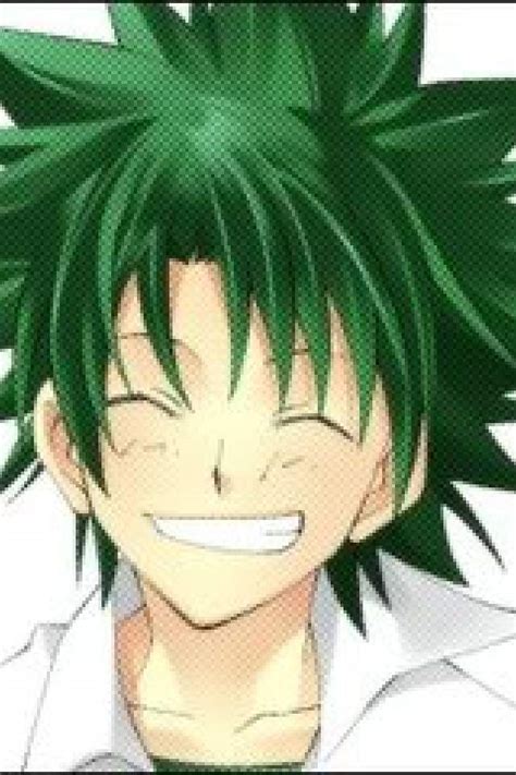 Green Head Anime Boy Hair Anime Amino