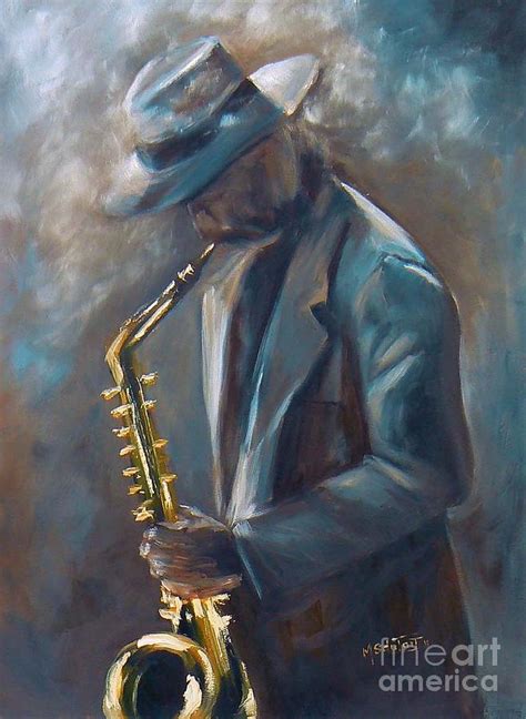 Saxophone Player Painting By Marietjie Du Toit Fine Art America