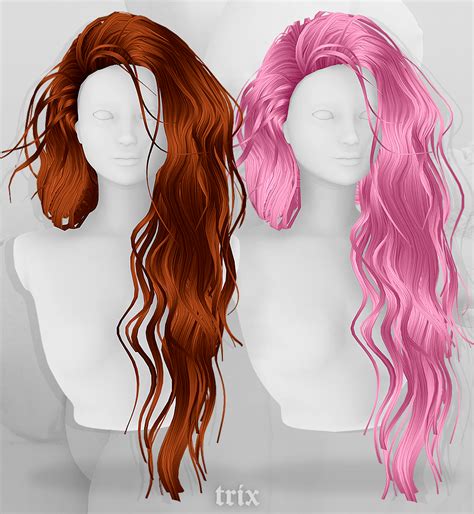 Trixsims Trix Raindrop Hair The Sims 4 39 Love 4 Cc Finds