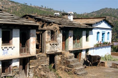 Kumaon Village Houses The Indian Himalayas Original Travel