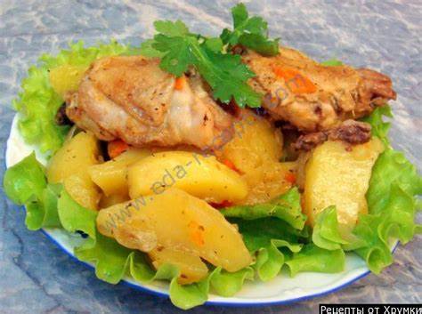 Курица тушеная с картошкой в мультиварке рецепт с фото пошагово Картинка - Курица тушеная с картошкой в мультиварке рецепт с фото пошагово
