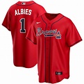 Ozzie Albies Atlanta Braves Nike Alternate 2020 Replica Player Red ...