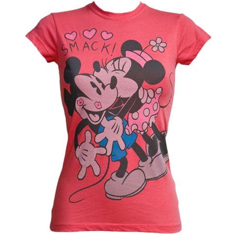 Ladies Minnie And Mickey Smooch T Shirt From Mighty Fine Liked On