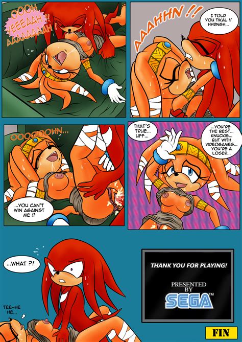 Post Knuckles The Echidna Sonic The Hedgehog Series Tikal The Echidna ZerbukII Comic