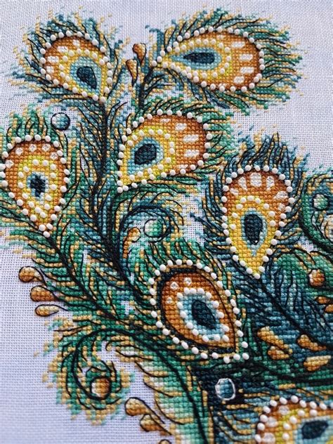 peacock cross stitch pattern pdf instant download embroidery etsy