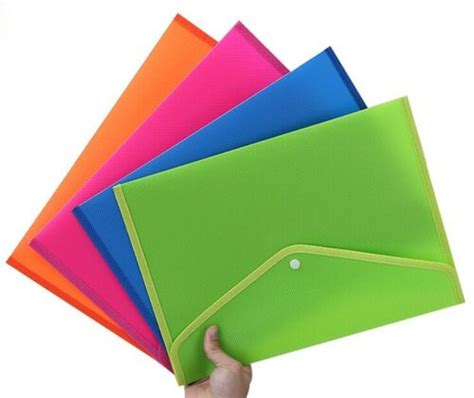 Plastic Envelope Organizer A4 Size Clear Document Bag Expanding File