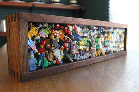 Heres A Wooden Shadowbox I Made For My Minifigure Collection Rlego