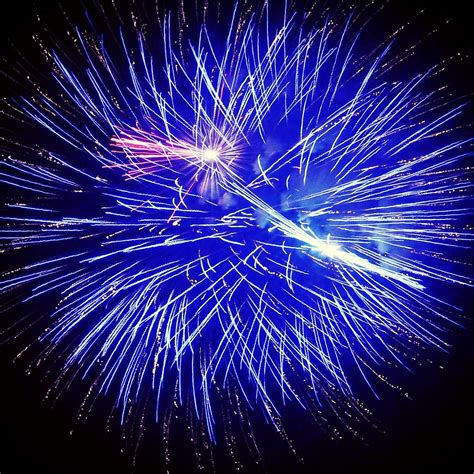 Beautiful Blue Fireworks Blue Fireworks Fireworks Fire Works