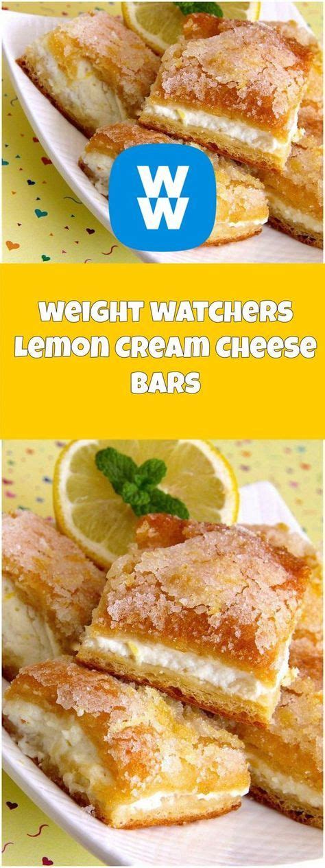 Lemon Cream Cheese Bars Weight Watchers Recipes Page 2 Weight Watchers Desserts Cream