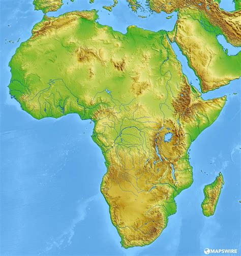 Juegos de Geografía Juego de Mapa físico de África Cerebriti
