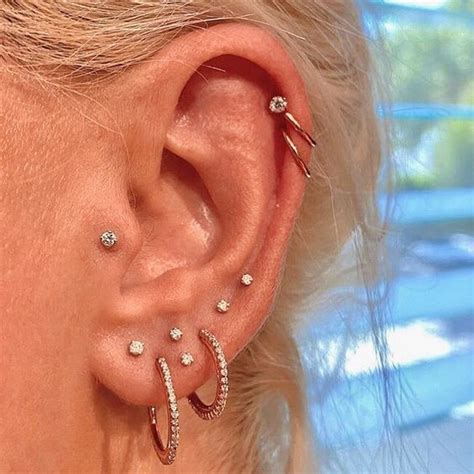 15 Trendy Stacked Lobe Piercing Ideas To Try Right Now Styleoholic