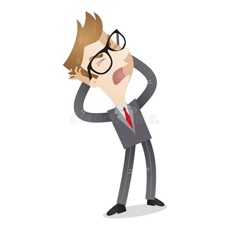 Download Frustrated Businessman Screaming Stock Vector Image