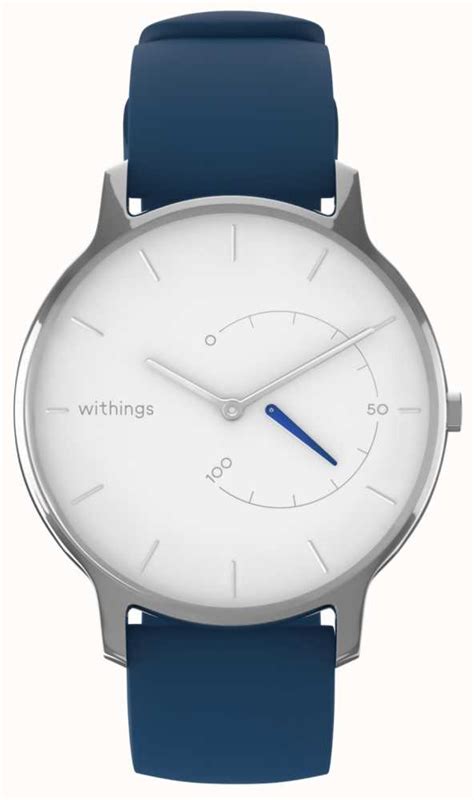 Withings Move Timeless Chic White Blue Silicone Hwa06m Timeless Chic Model 2 Ret Int First