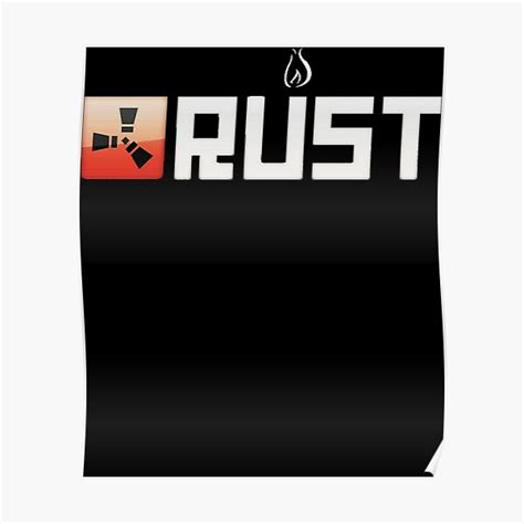 Rust Logo Poster For Sale By Messimala966866 Redbubble