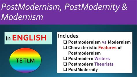 Postmodernism Definition Characteristics Of Postmodernism