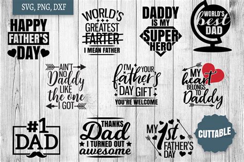 Fathers Day Svg Bundle Fathers Cut Files Dad Quote Svg 214998
