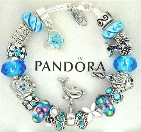 Authentic Pandora Silver Charm Bracelet With Charms Beach Choose Color