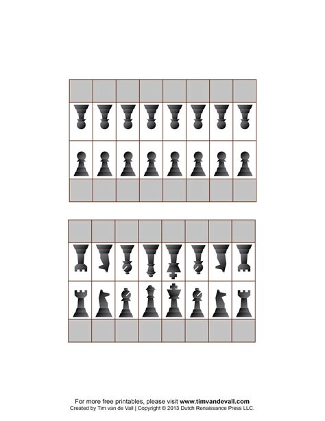 Pawn a spot the ivory play pieces at the first rank from left to right. Free printable chess boards and chess pieces for kids | Chess board, Chess free, Chess