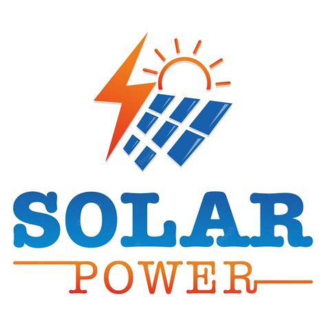 Logo Panel Solar Vector Premium