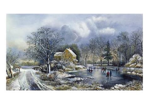 Early Winter 1869 Giclee Print Currier And Ives Currier