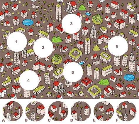 City A Visual Matching Puzzle Pitara Kids Network