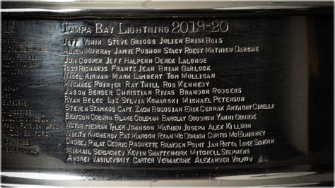 Behold Tampa Bay Lightning Names Now Engraved On Stanley Cup Nbc Sports