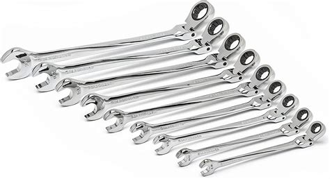 Gearwrench 9 Pc 12 Pt Xl X Beam Flex Head Ratcheting Combination