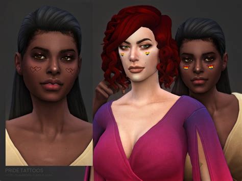 Pride Tattoos By Sugar Owl At Tsr Sims 4 Updates