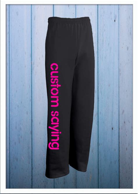Custom Sweatpants Customize Your Text Big And Comfy Style Etsy