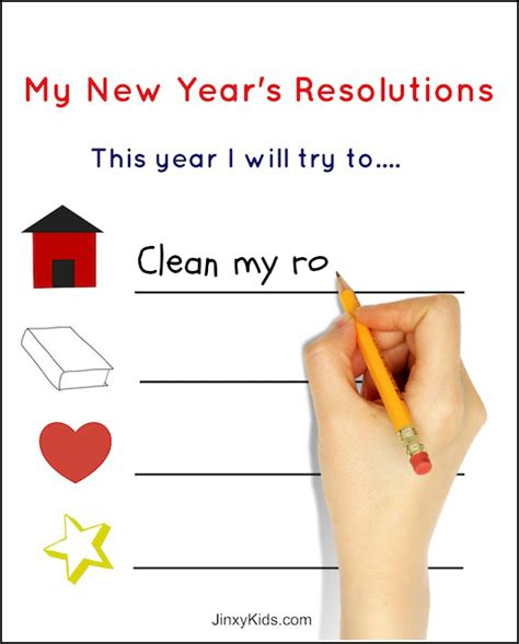 New Years Resolution Printable Freebie Thrifty Homeschoolers