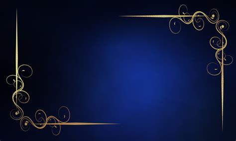 Royal Blue And Gold Wedding Background