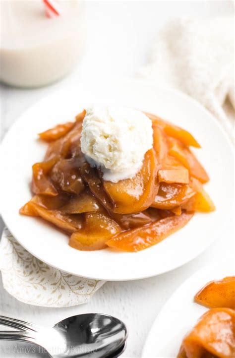 healthy slow cooker crustless apple pie à la mode amy s healthy baking