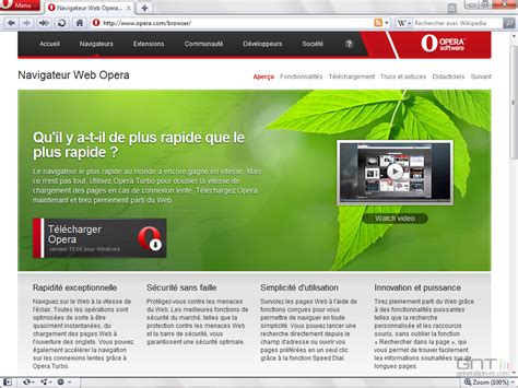 Opera free download mac 10.7. Test Opera 10.60 navigateur web et suite internet